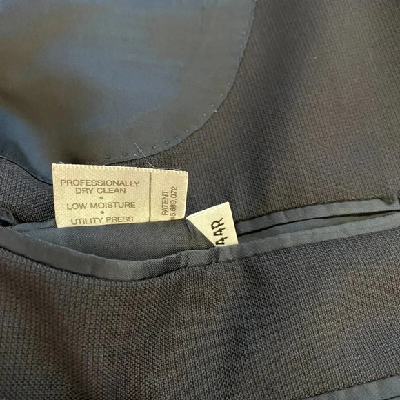 Hart Schaffner Marx Wool Sport Coat Dinner Jacket Blazer Men's 44R Navy Career - Picture 13 of 13